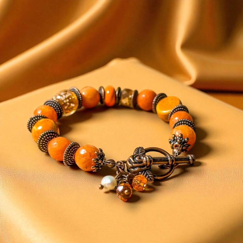 Bransoletka zgaszona pomarańcza