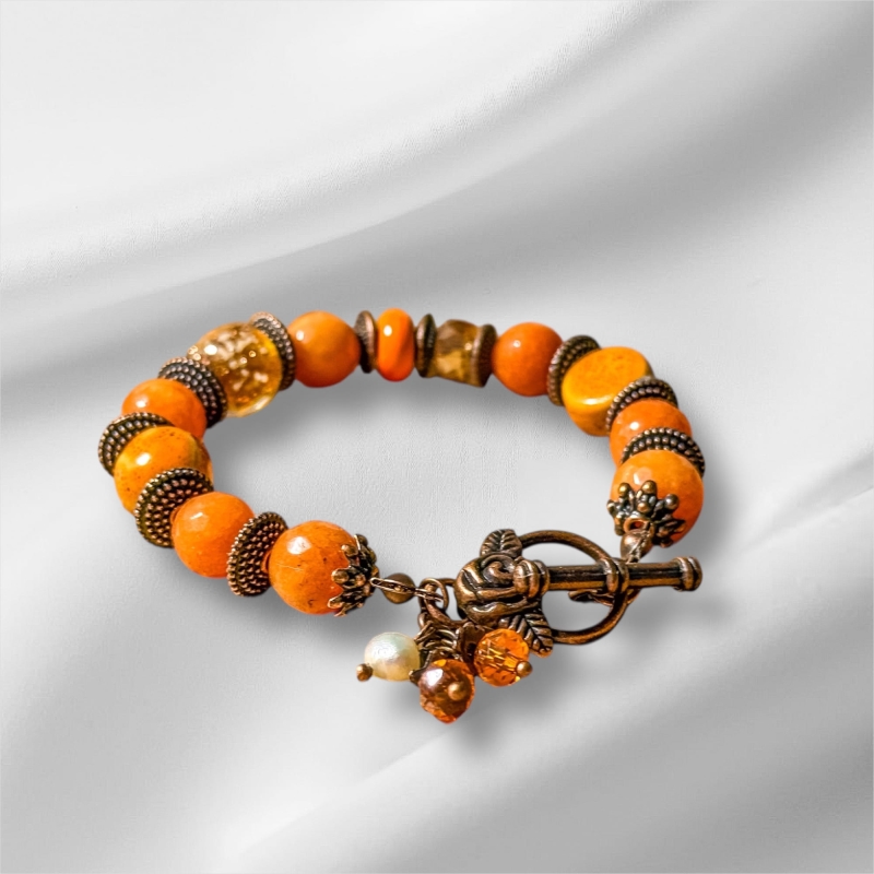 Pomarańczowa bransoletka