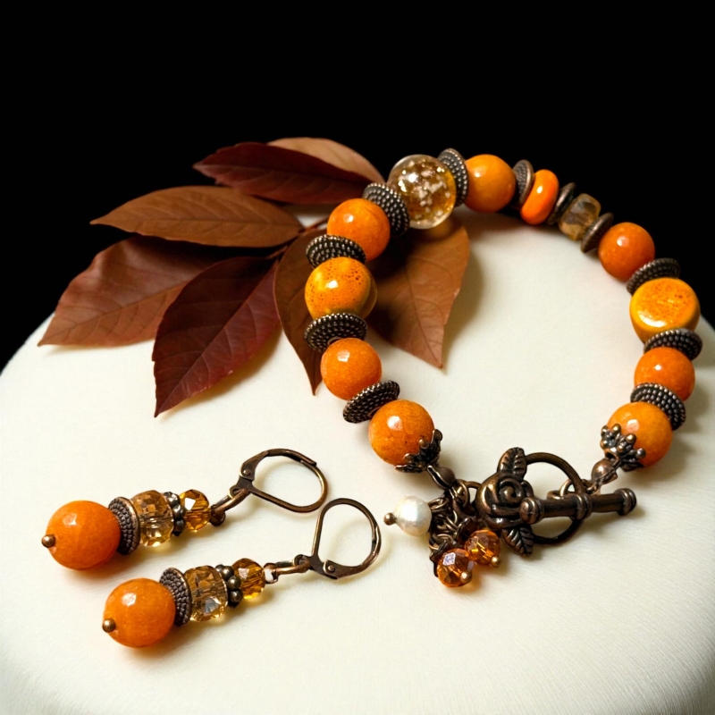 Pomarańczowa bransoletka