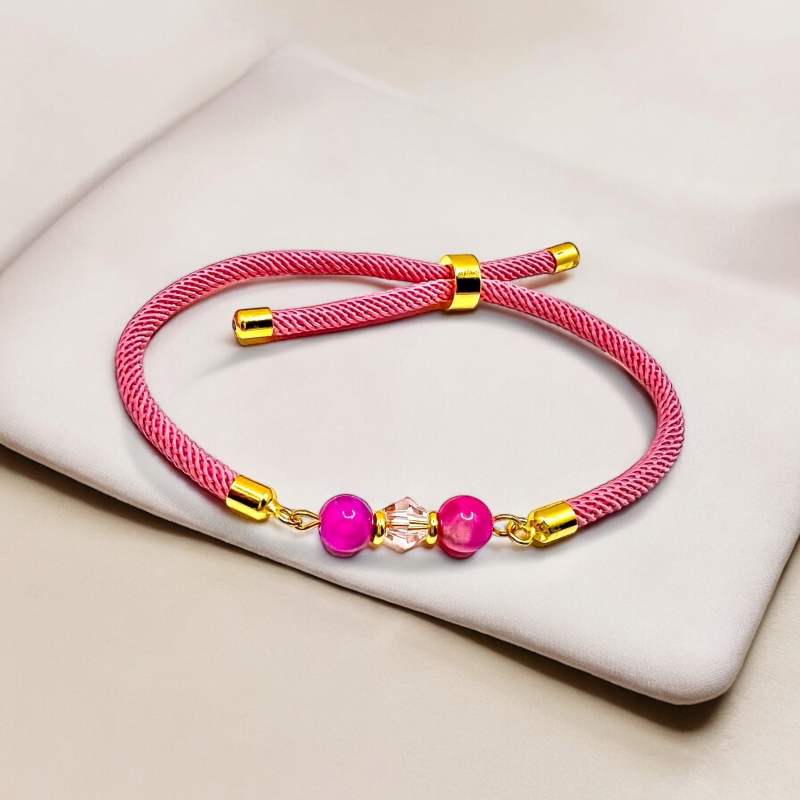 Bransoletka różowa .jpeg